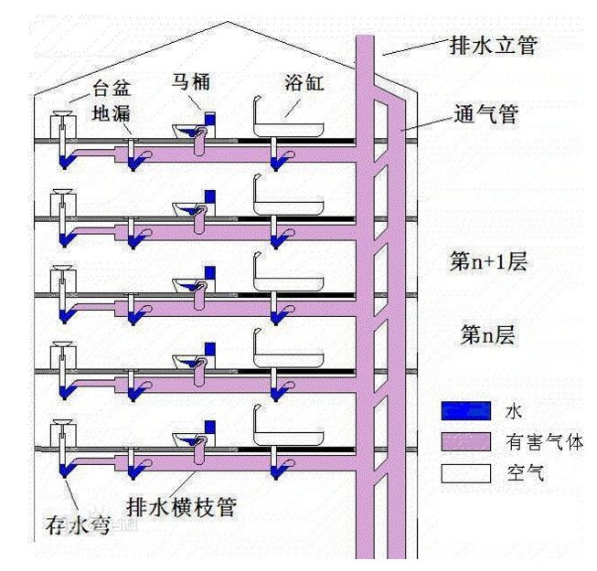 楼房污水管结构图图片